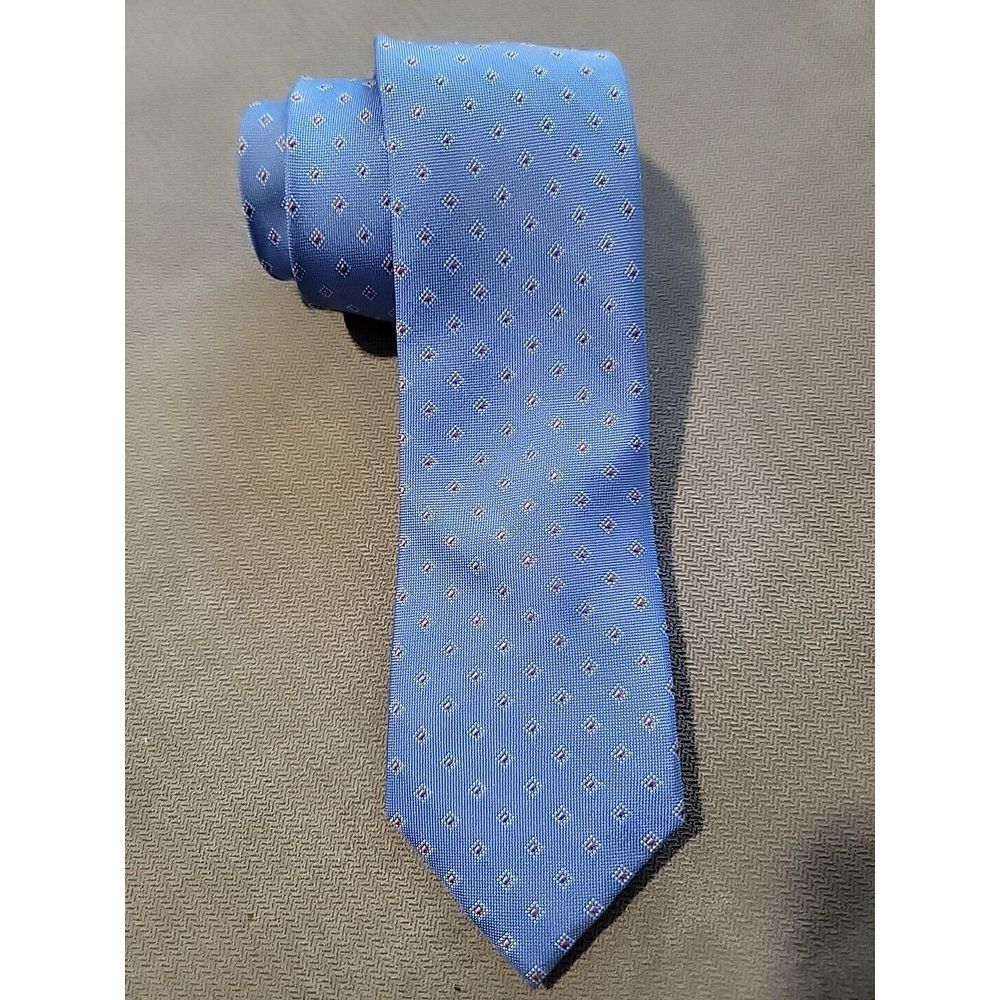 MICHAEL KORS Men's Silk Blend Tie ~ Blue ~ Geometric ~